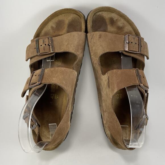 Birkenstock Milano Back Strap Sandals Mens Size 43 US Size 10-10.5 Brown Soft FB - Picture 5 of 9
